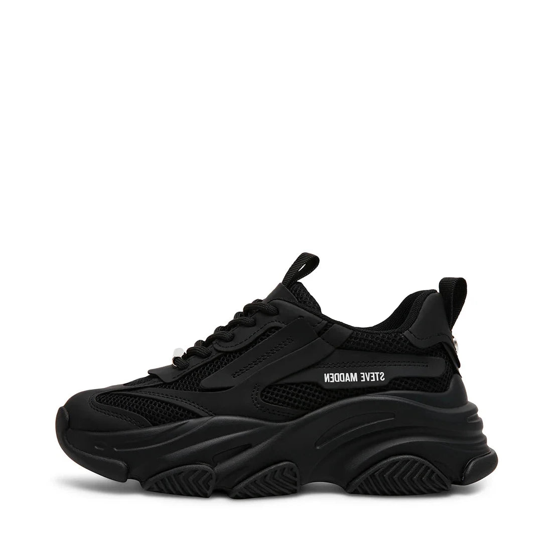 Women's Steve Madden Black Possession Athletic Shoes